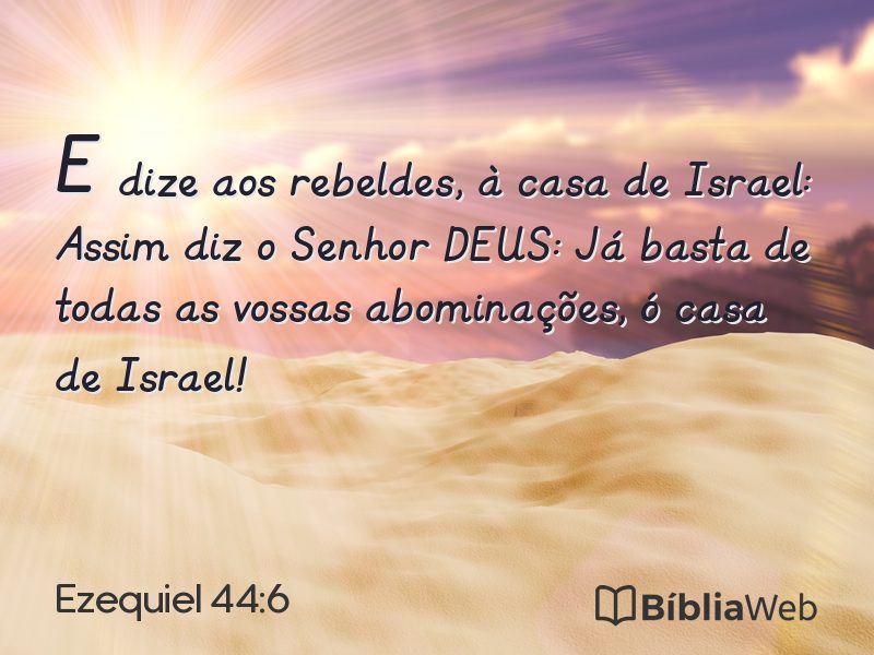 Ezequiel 44:6 em imagem para compartilhar