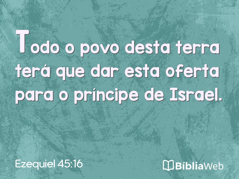 Ezequiel 45:16 em imagem para compartilhar