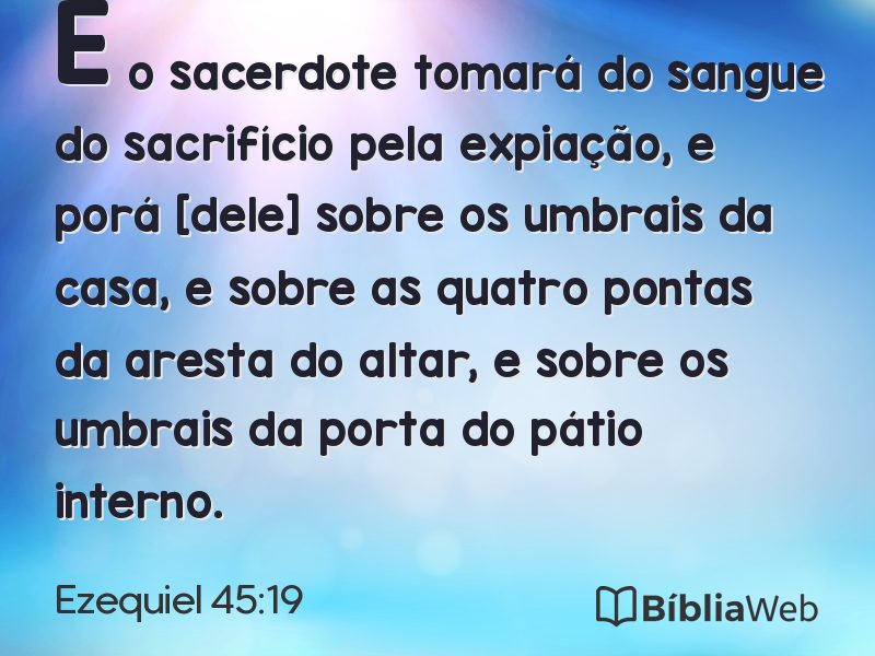 Ezequiel 45:19 em imagem para compartilhar