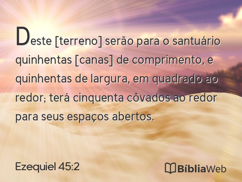 Ezequiel 45:2 em imagem para compartilhar
