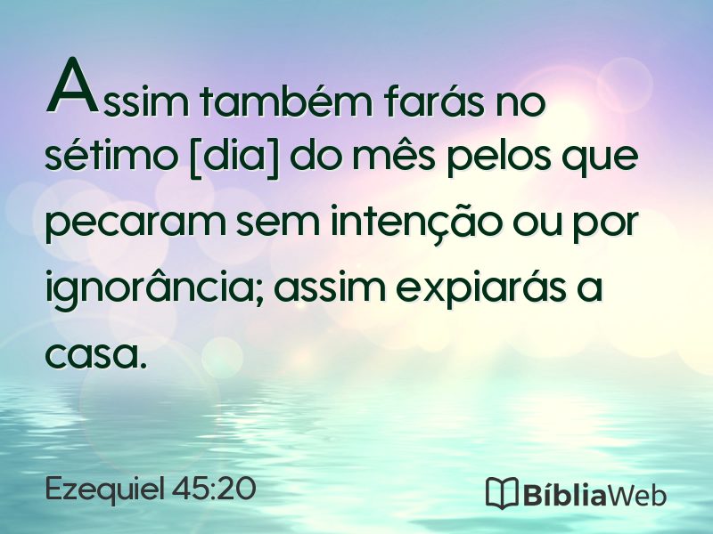 Ezequiel 45:20 em imagem para compartilhar