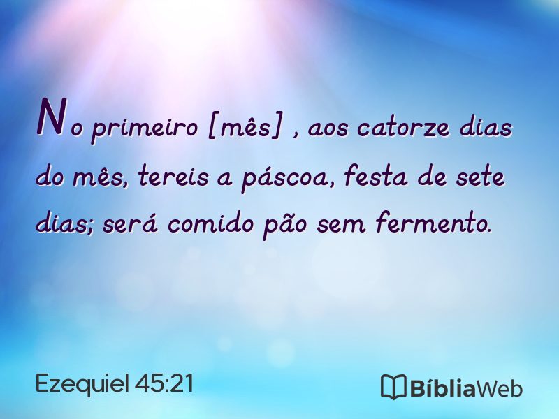 Ezequiel 45:21 em imagem para compartilhar