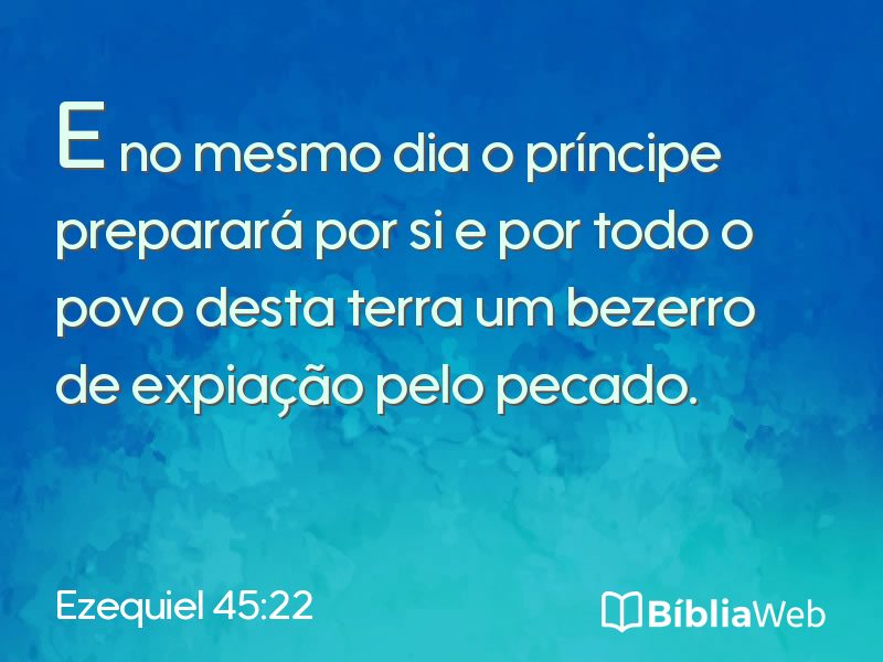 Ezequiel 45:22 em imagem para compartilhar