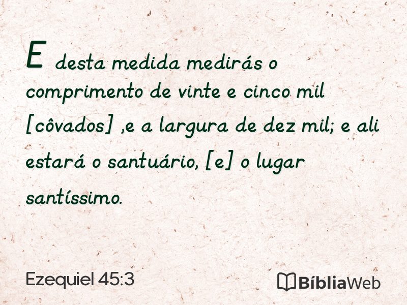 Ezequiel 45:3 em imagem para compartilhar