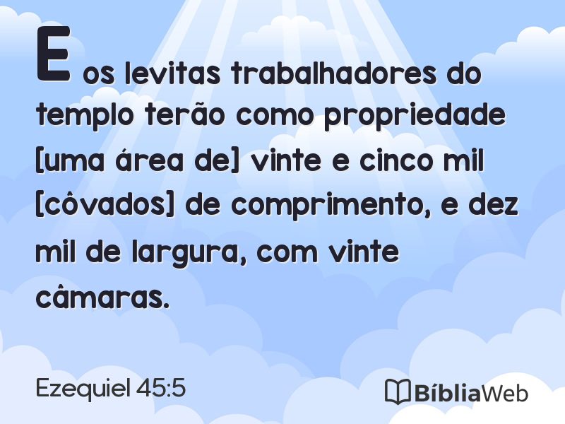 Ezequiel 45:5 em imagem para compartilhar