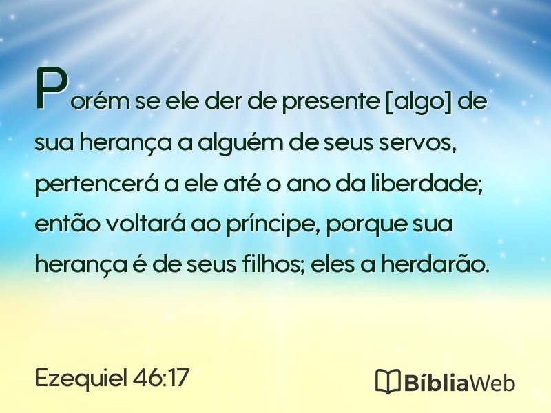 Ezequiel 46:17 em imagem para compartilhar
