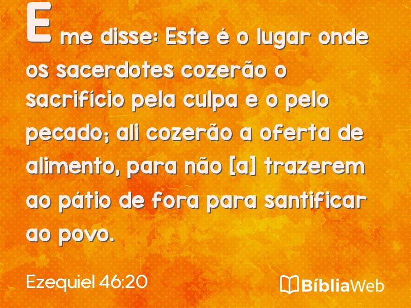 Ezequiel 46:20 em imagem para compartilhar
