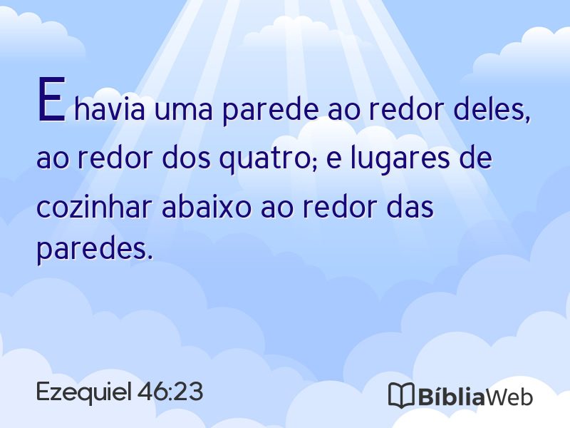 Ezequiel 46:23 em imagem para compartilhar