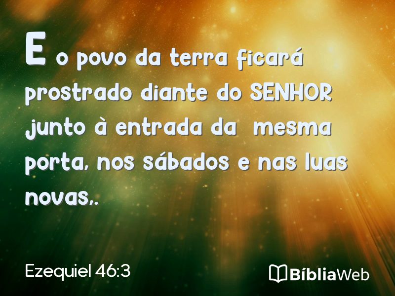 Ezequiel 46:3 em imagem para compartilhar