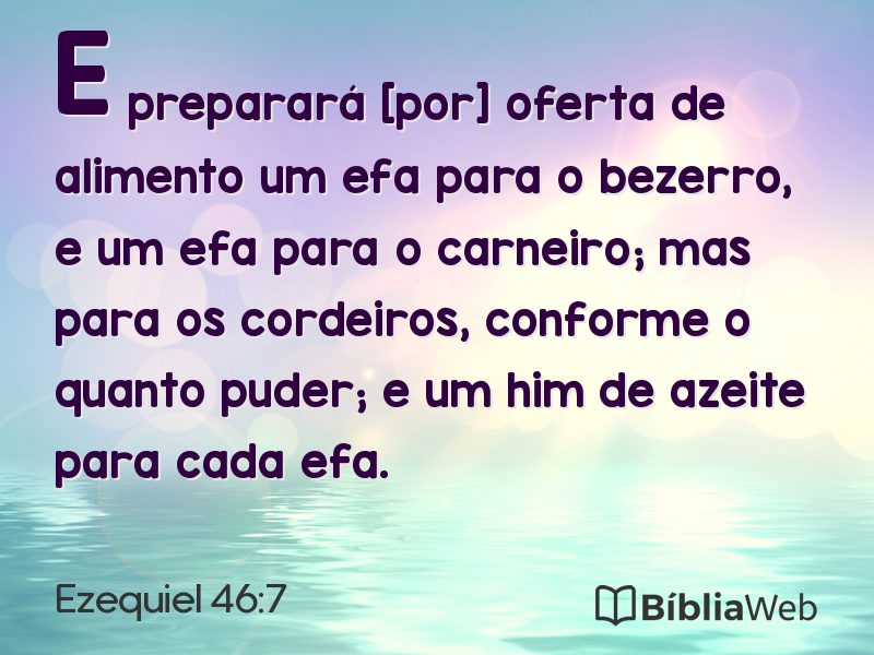 Ezequiel 46:7 em imagem para compartilhar