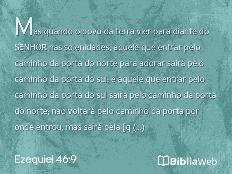 Ezequiel 46:9 em imagem para compartilhar