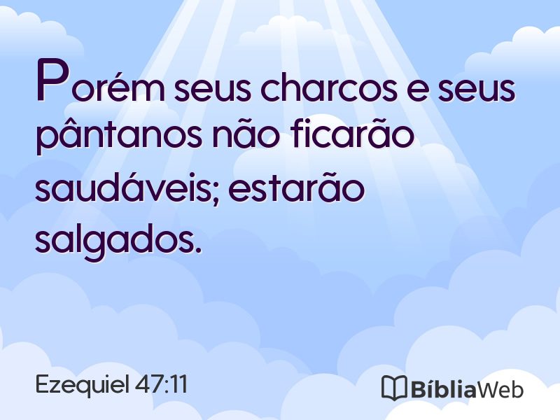 Ezequiel 47:11 em imagem para compartilhar
