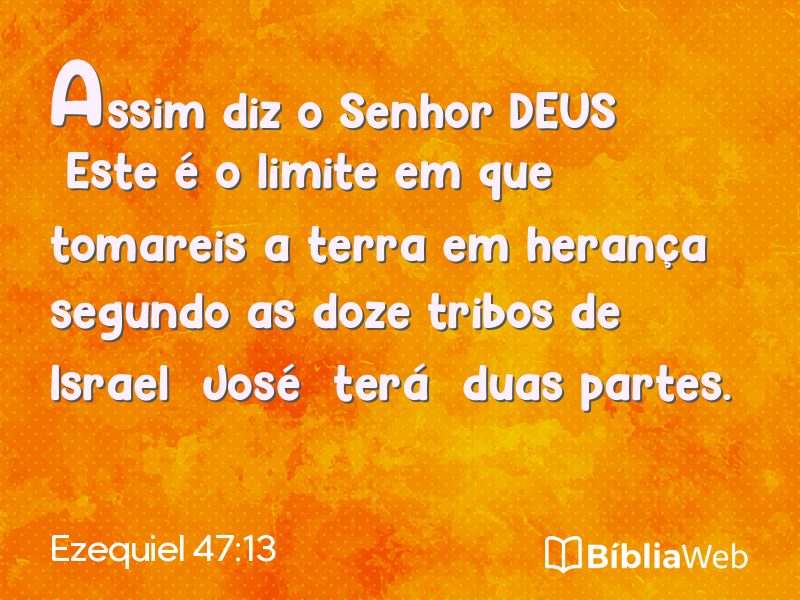 Ezequiel 47:13 em imagem para compartilhar