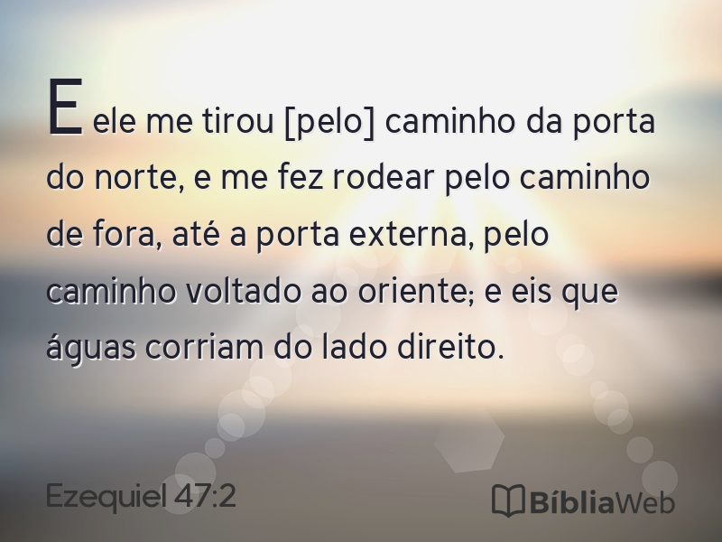 Ezequiel 47:2 em imagem para compartilhar