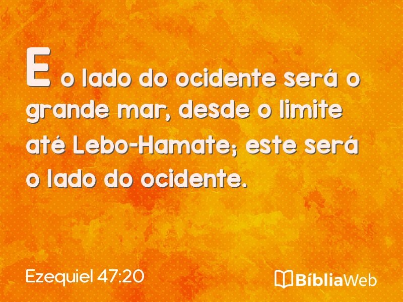 Ezequiel 47:20 em imagem para compartilhar