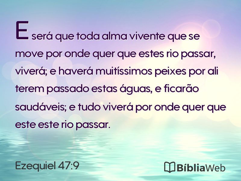 Ezequiel 47:9 em imagem para compartilhar
