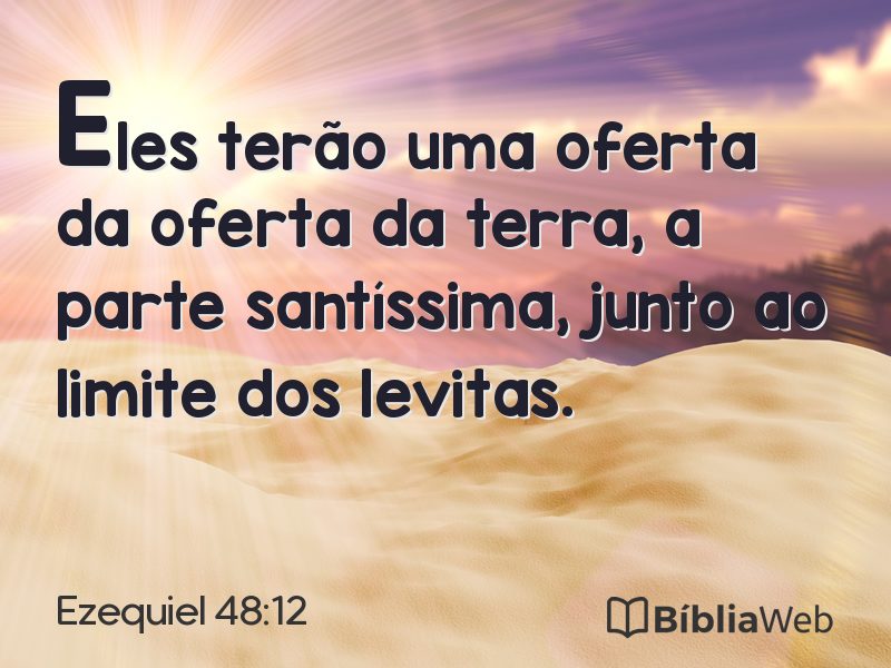 Ezequiel 48:12 em imagem para compartilhar
