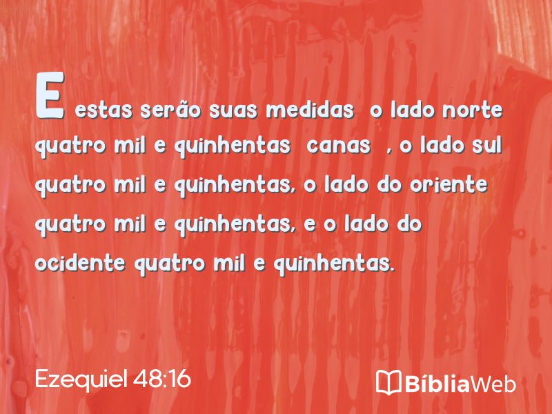Ezequiel 48:16 em imagem para compartilhar