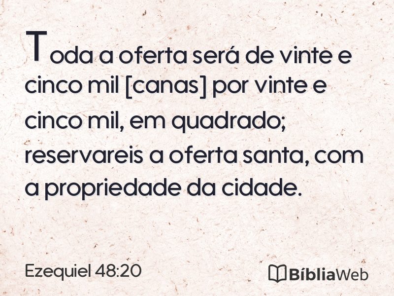 Ezequiel 48:20 em imagem para compartilhar