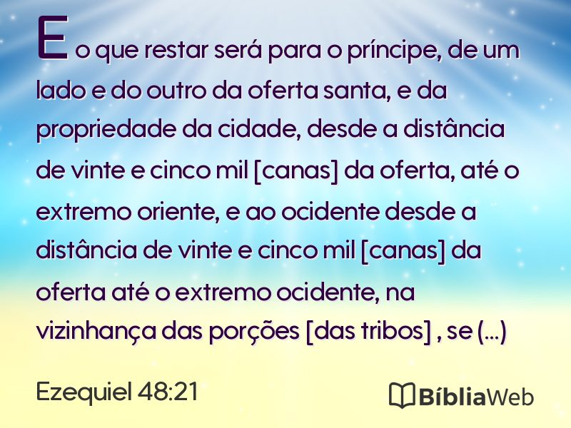 Ezequiel 48:21 em imagem para compartilhar
