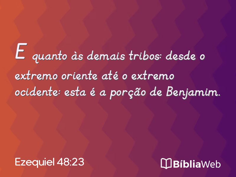 Ezequiel 48:23 em imagem para compartilhar