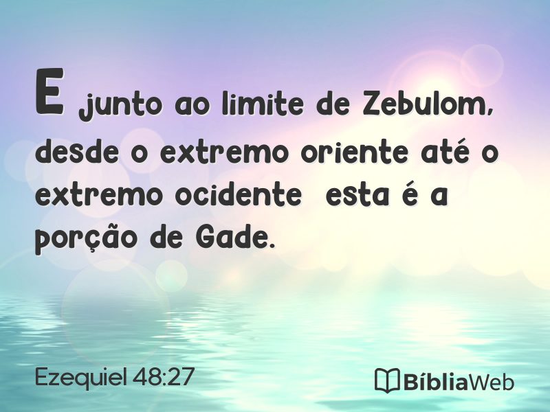 Ezequiel 48:27 em imagem para compartilhar