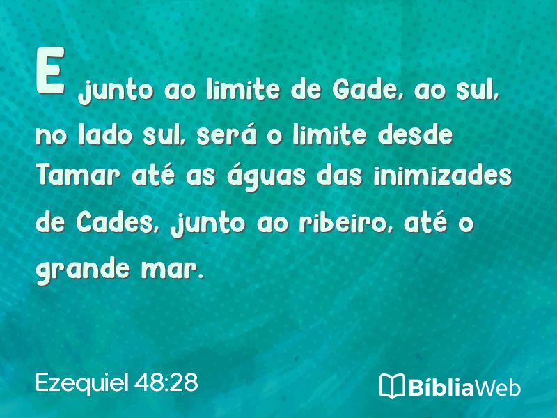 Ezequiel 48:28 em imagem para compartilhar