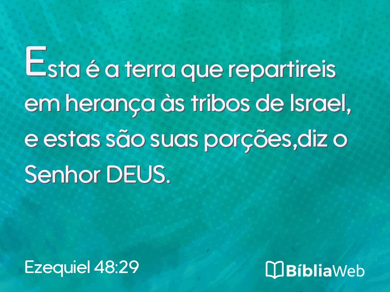 Ezequiel 48:29 em imagem para compartilhar