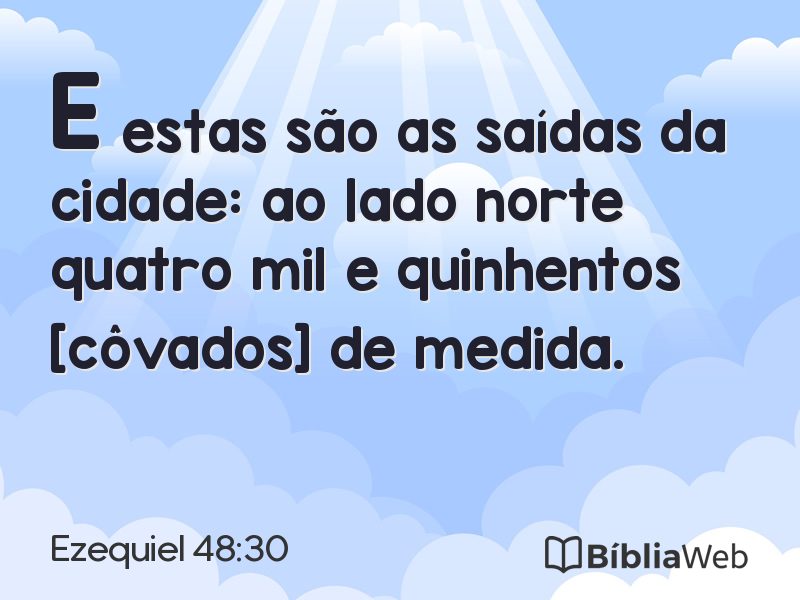 Ezequiel 48:30 em imagem para compartilhar
