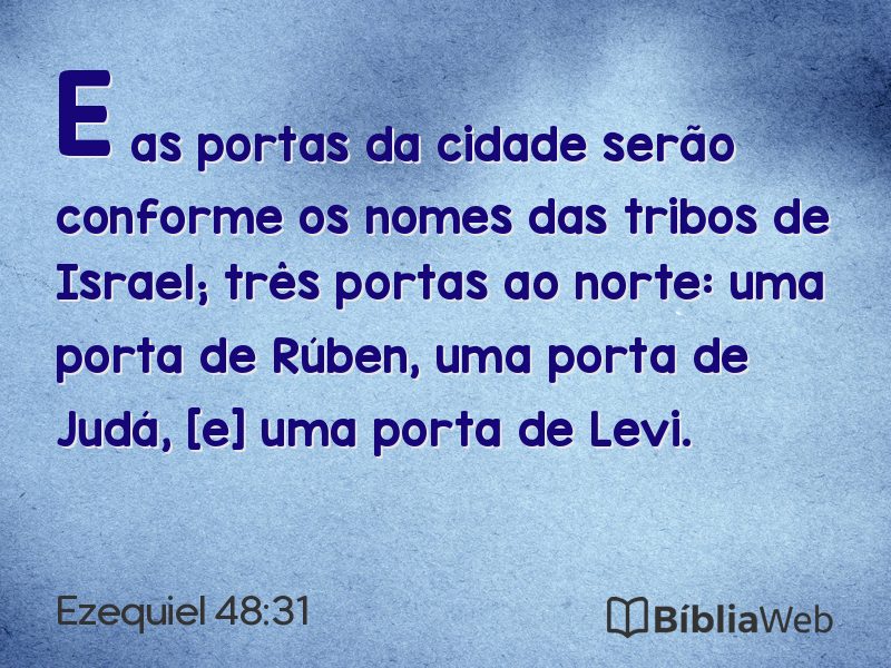 Ezequiel 48:31 em imagem para compartilhar