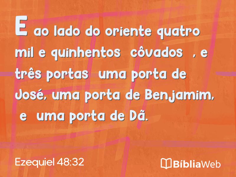 Ezequiel 48:32 em imagem para compartilhar
