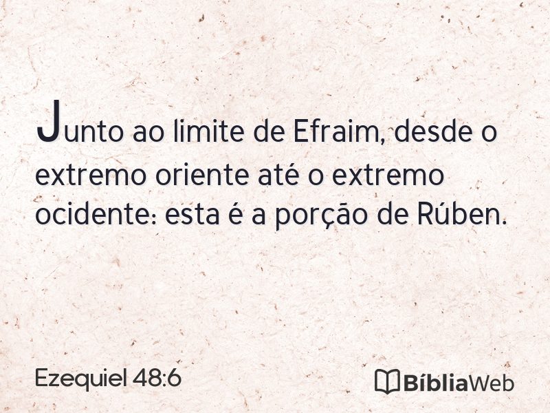 Ezequiel 48:6 em imagem para compartilhar
