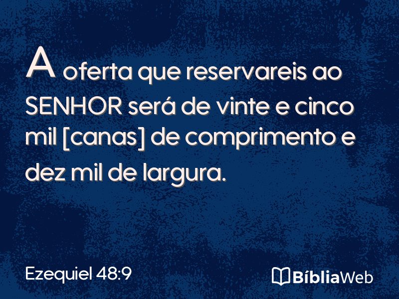 Ezequiel 48:9 em imagem para compartilhar