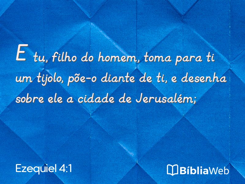 Ezequiel 4:1 em imagem para compartilhar