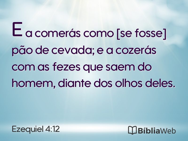 Ezequiel 4:12 em imagem para compartilhar