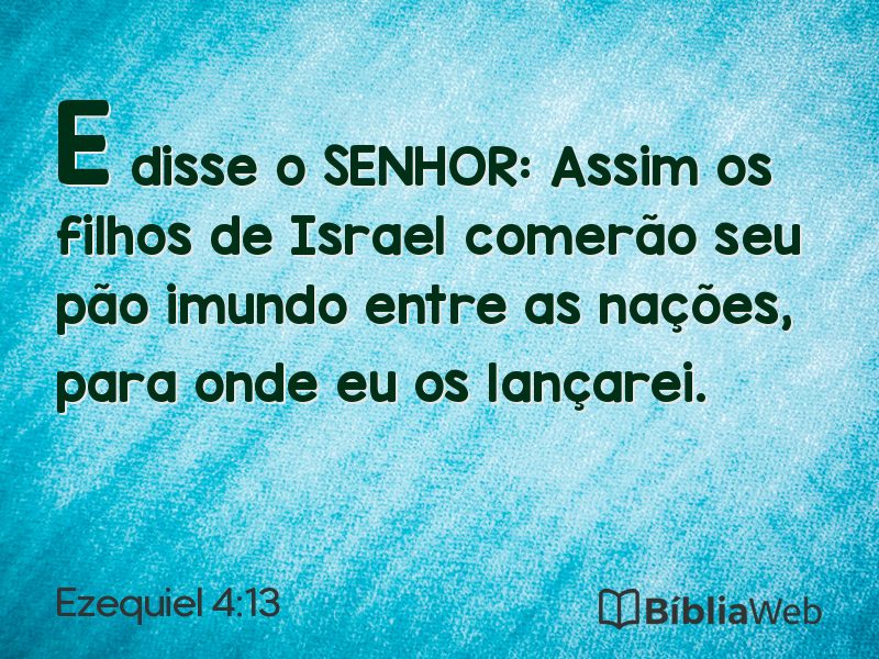 Ezequiel 4:13 em imagem para compartilhar