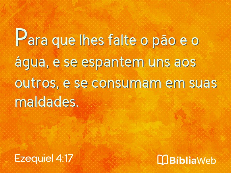Ezequiel 4:17 em imagem para compartilhar