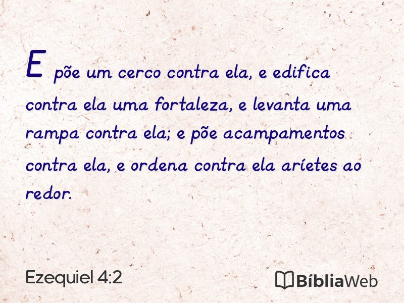 Ezequiel 4:2 em imagem para compartilhar