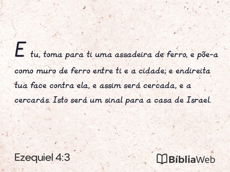 Ezequiel 4:3 em imagem para compartilhar