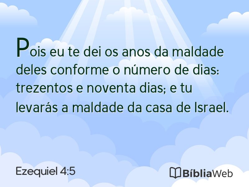 Ezequiel 4:5 em imagem para compartilhar