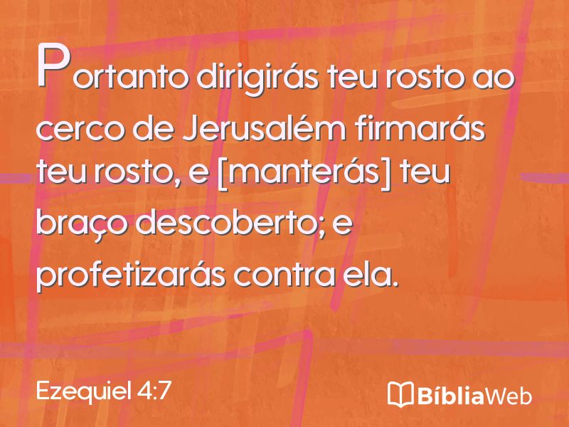 Ezequiel 4:7 em imagem para compartilhar
