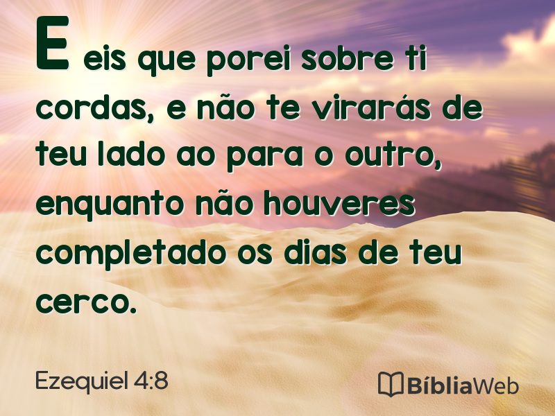 Ezequiel 4:8 em imagem para compartilhar