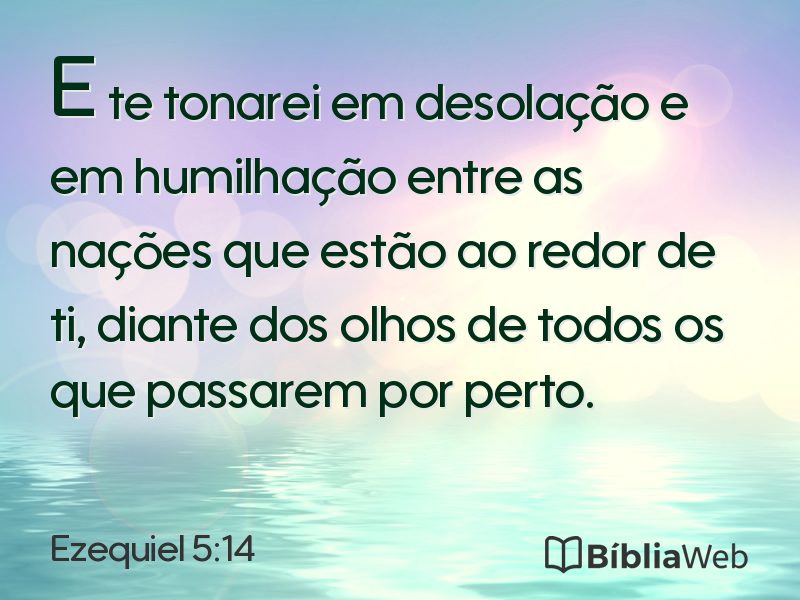 Ezequiel 5:14 em imagem para compartilhar