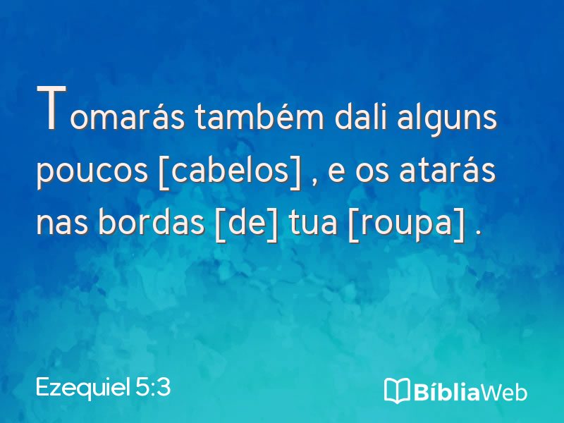 Ezequiel 5:3 em imagem para compartilhar
