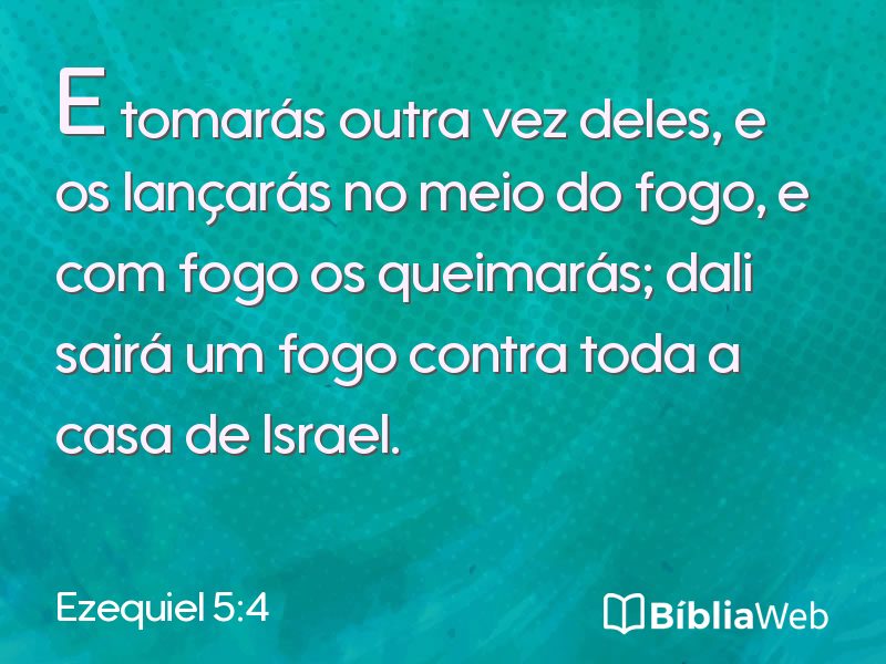 Ezequiel 5:4 em imagem para compartilhar