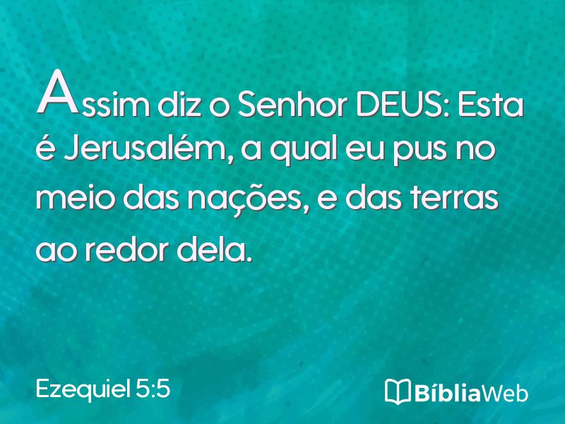 Ezequiel 5:5 em imagem para compartilhar