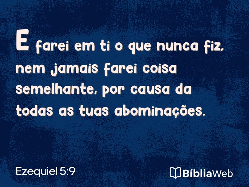 Ezequiel 5:9 em imagem para compartilhar