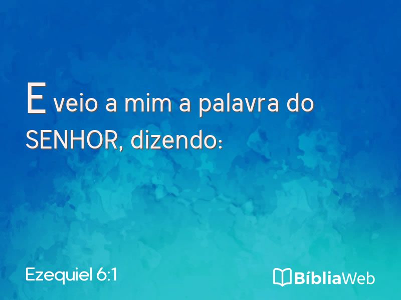 Ezequiel 6:1 em imagem para compartilhar