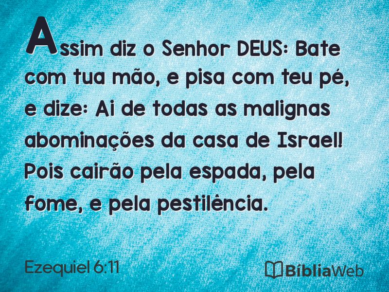 Ezequiel 6:11 em imagem para compartilhar