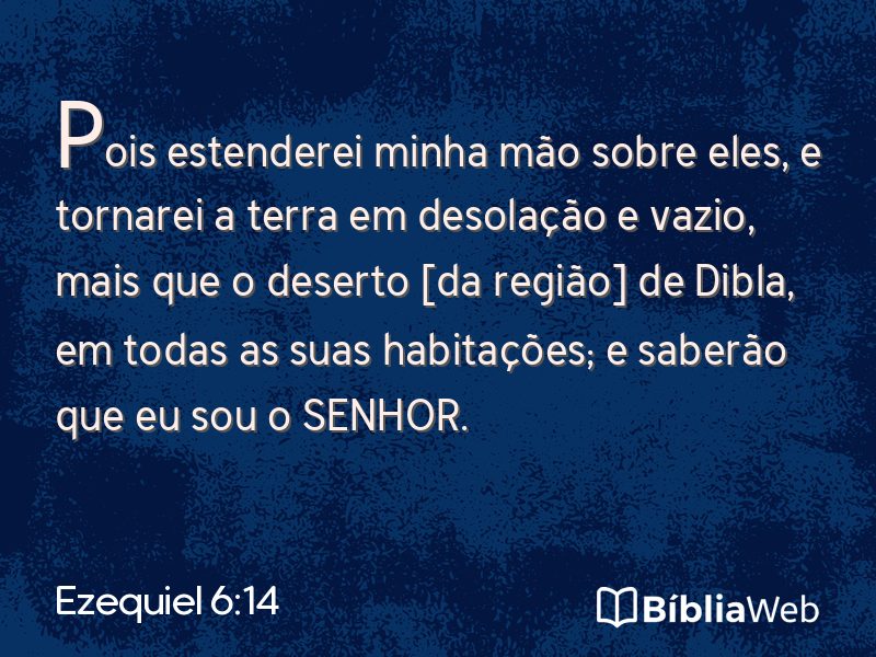 Ezequiel 6:14 em imagem para compartilhar